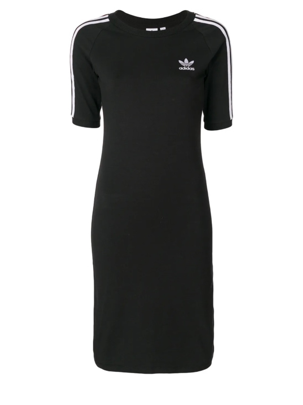 adidas Originals 3-Stripes T-shirt dress, black, NWT, Size US Small